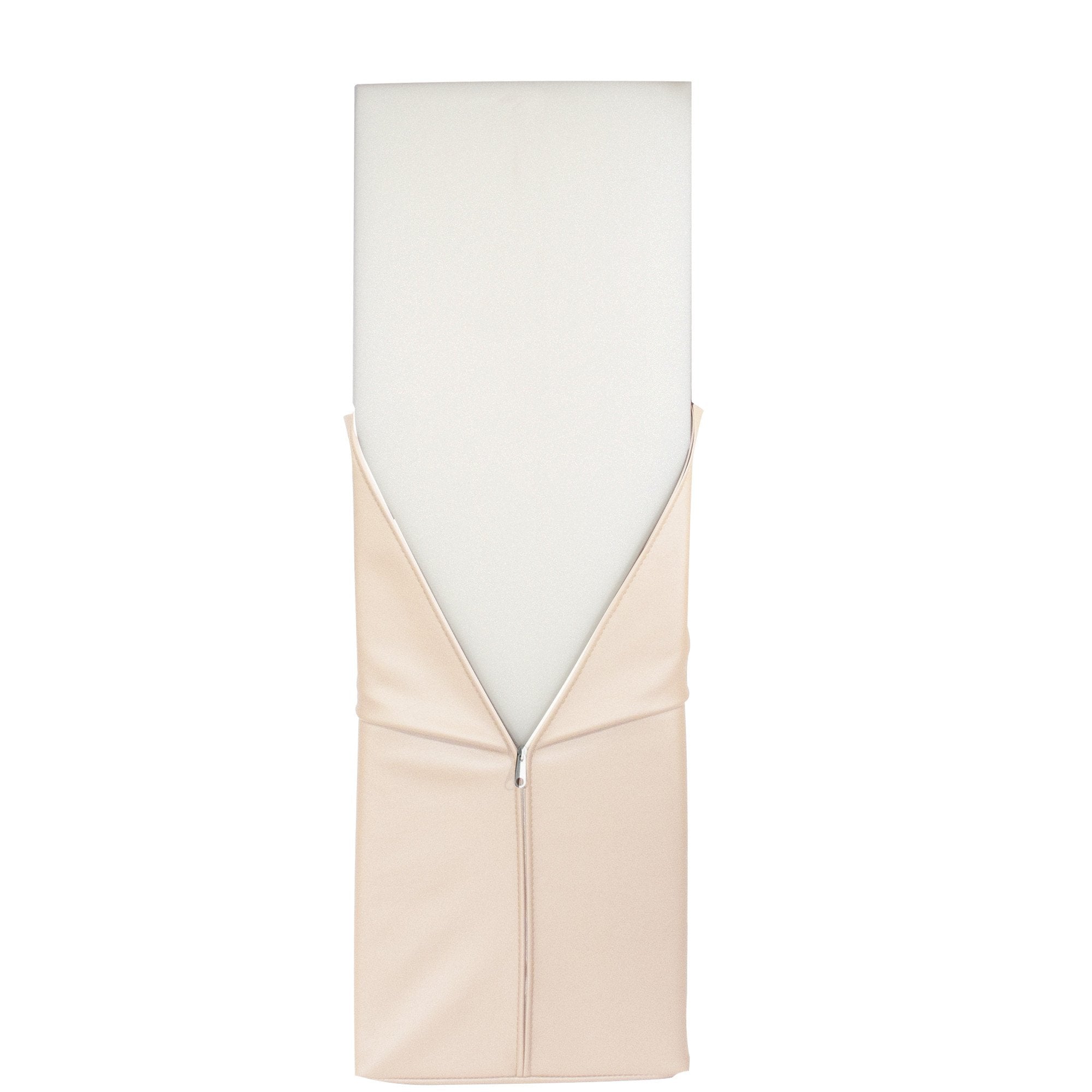 Master Massage knierol, halfronde rol, nekrol, ritssluiting, klein positioneringshulpmiddel, positioneringsrol, rolkussen voor massage / therapie en massagetafel, beige