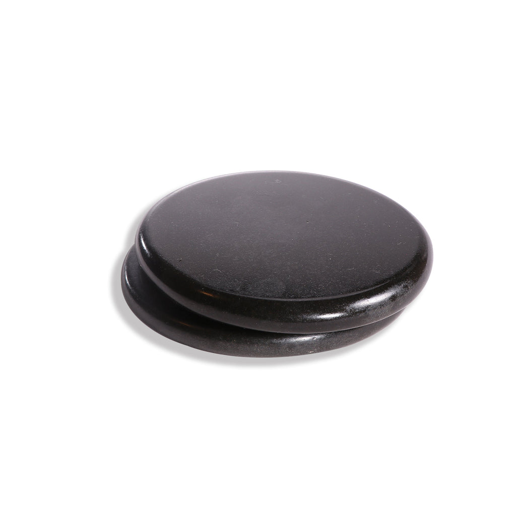 Master Massage Grote Ronde Gecomprimeerde Basaltsteen Massagesteen Hot Stone 8 stuks