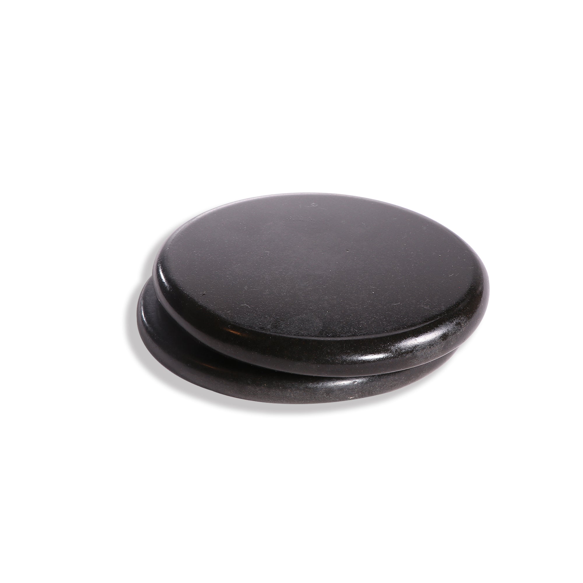 Master Massage Grote Ronde Gecomprimeerde Basaltsteen Massagesteen Hot Stone 8 stuks