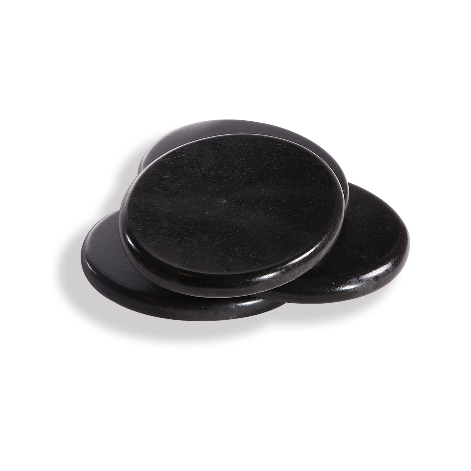 Master Massage Grote Ronde Gecomprimeerde Basaltsteen Massagesteen Hot Stone 8 stuks