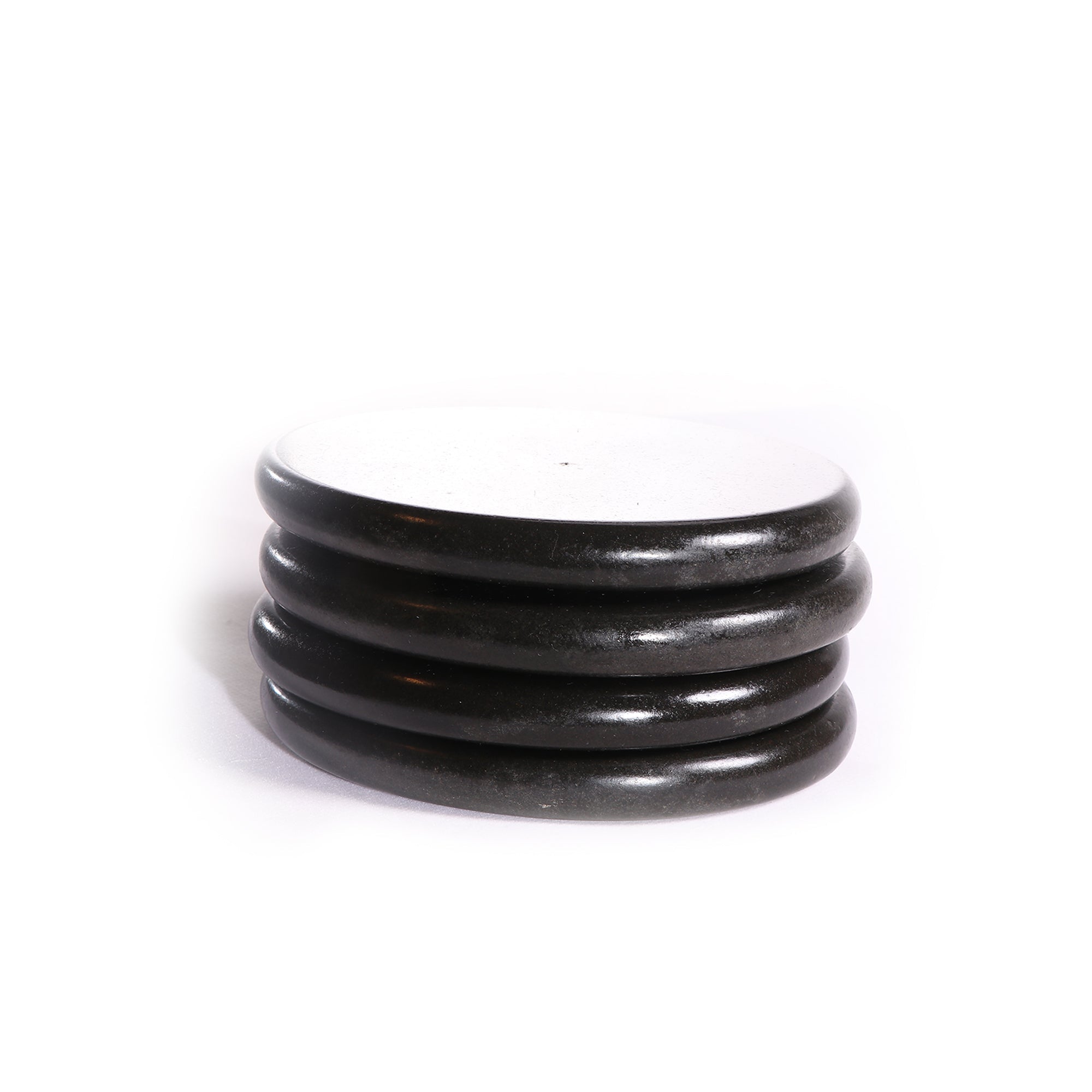 Master Massage Grote Ronde Gecomprimeerde Basaltsteen Massagesteen Hot Stone 8 stuks