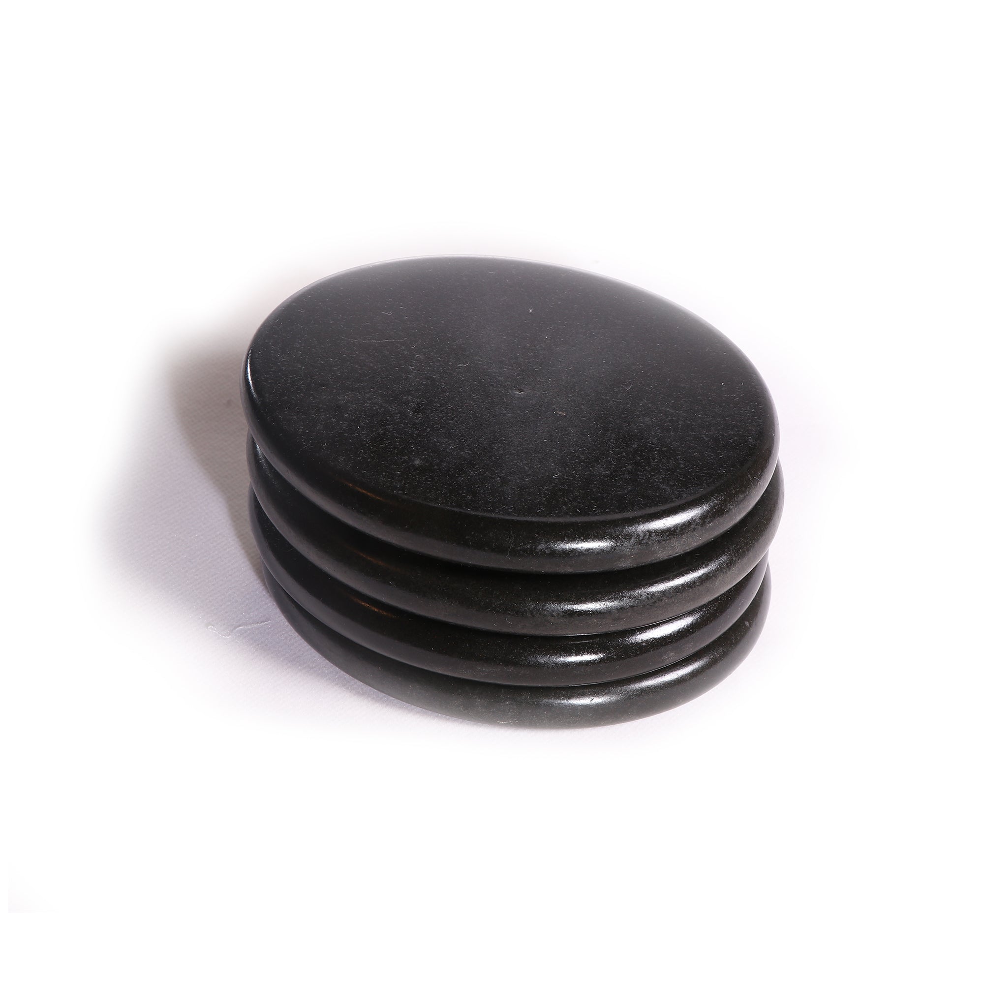 Master Massage Grote Ronde Gecomprimeerde Basaltsteen Massagesteen Hot Stone 8 stuks