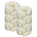 Master Massage microvezel hoofdsteunkussenhoes, 12 stuks, machinewasbaar, ivoor