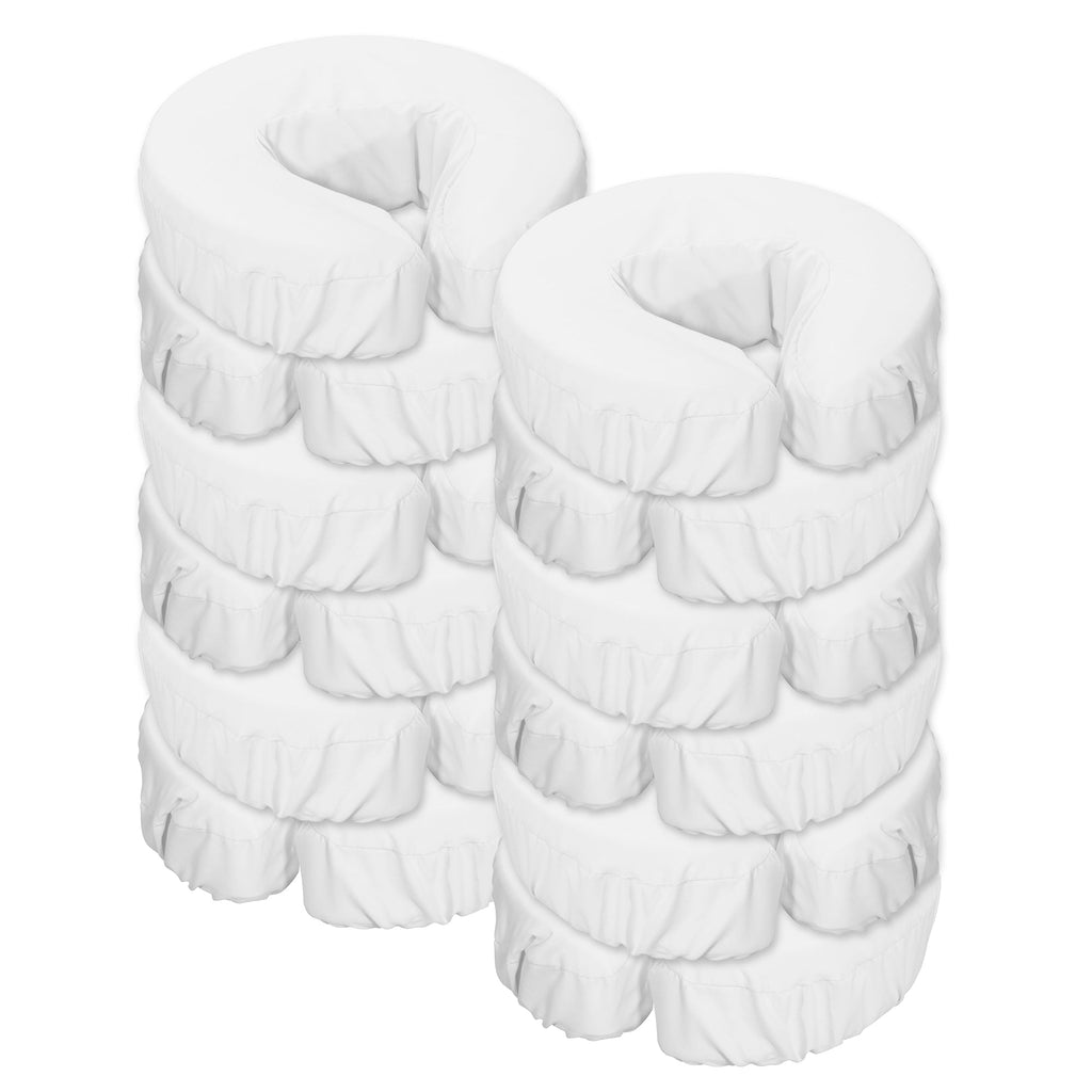 Master Massage microvezel hoes voor hoofdsteunkussen, 12 stuks, machinewasbaar, wit