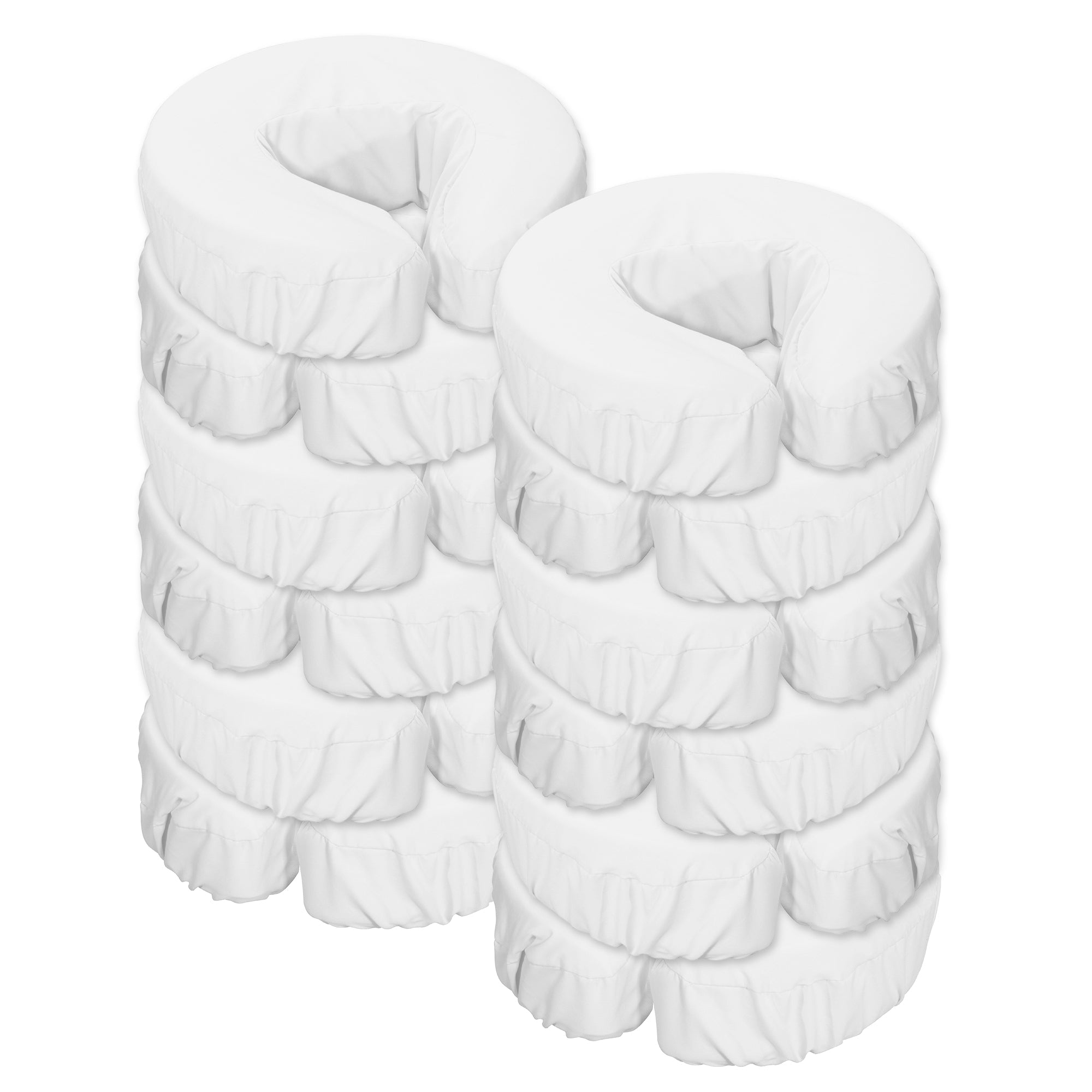 Master Massage microvezel hoes voor hoofdsteunkussen, 12 stuks, machinewasbaar, wit