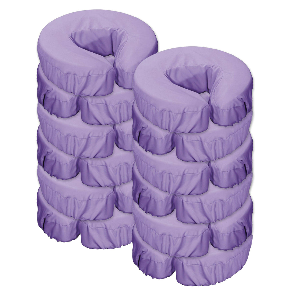 Master Massage microvezel kussenhoes voor hoofdsteun, 12 stuks, machinewasbaar, lila