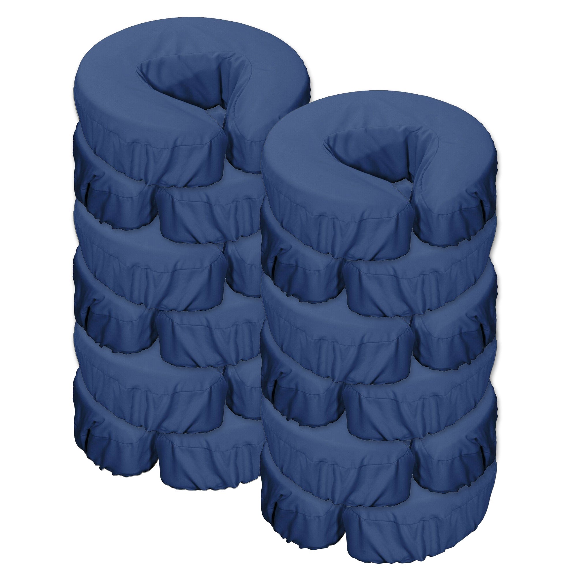 Master Massage microvezel hoofdsteunkussenhoes, 12 stuks, machinewasbaar, blauw