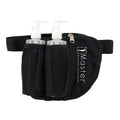 Master Massage olieflessenhouder, olieholster heuptas voor dubbele fles, incl. 2 x doseerfles, ca. 250ml