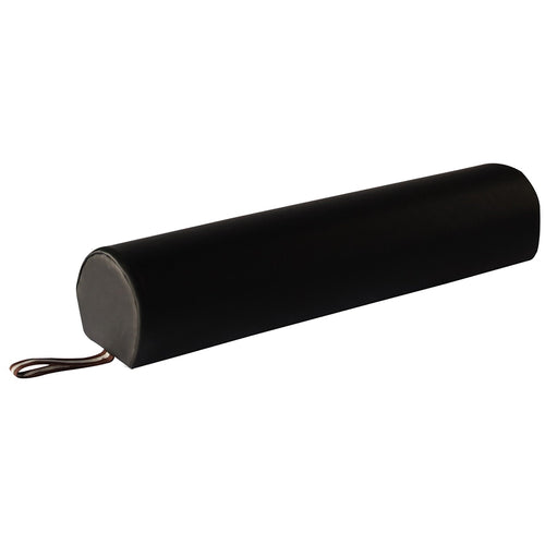 Master Massage knierol, ronde rol, nekrol ca. 15 cm, 3/4 positioneringshulpmiddel, positioneringsrol voor massagetherapie en massagetafel, zwart