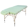 Master Massage Bel Air massagetafel 71 cm van lichtgewicht aluminium, ideaal om te vervoeren voor praktijk, wellness en spa, in Lily Green aluminium