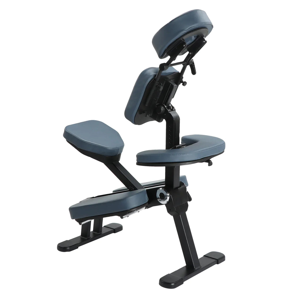 Master Massage Gymlane mobiele massagestoel inklapbaar koningsblauw
