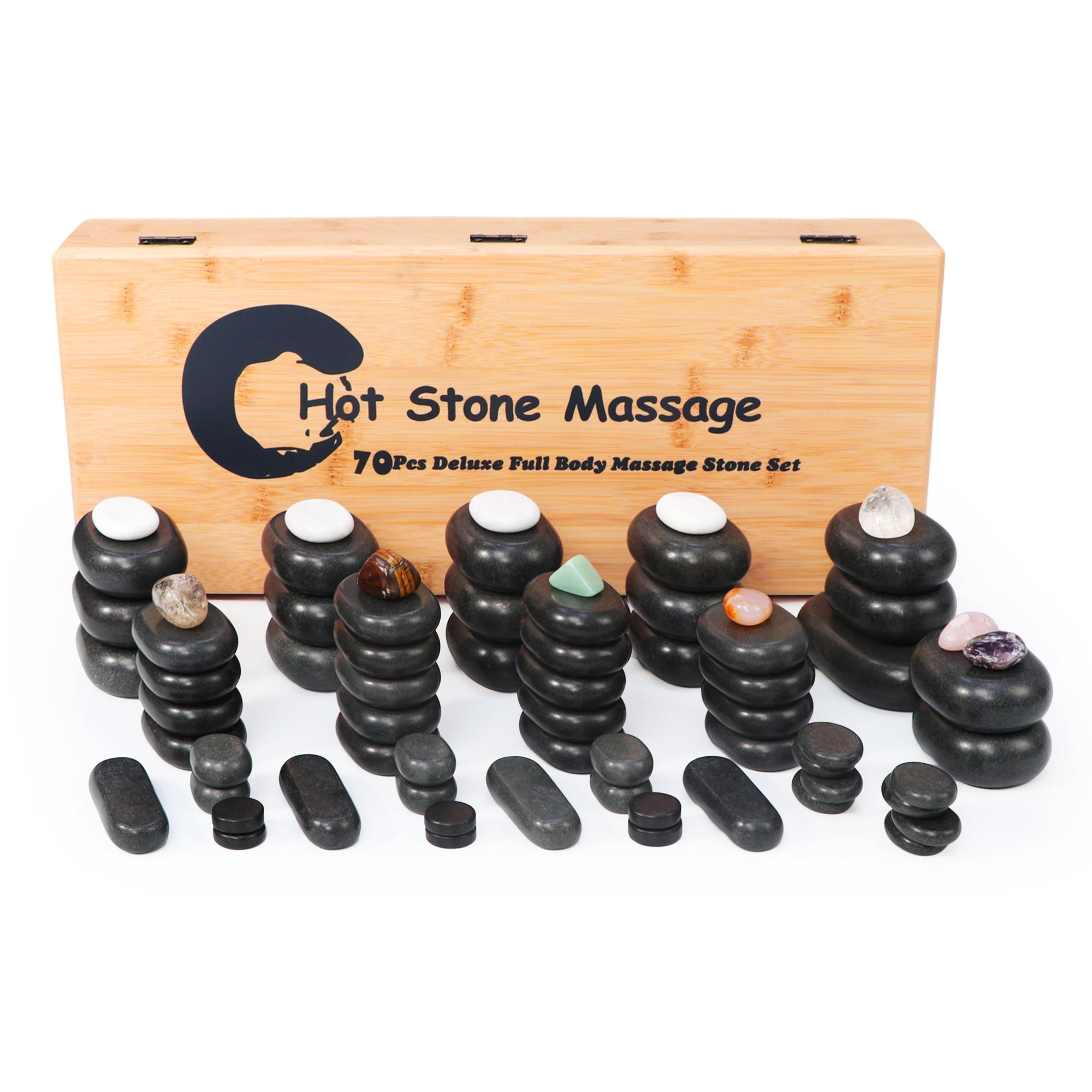 luxe 70-delige hotstone-set