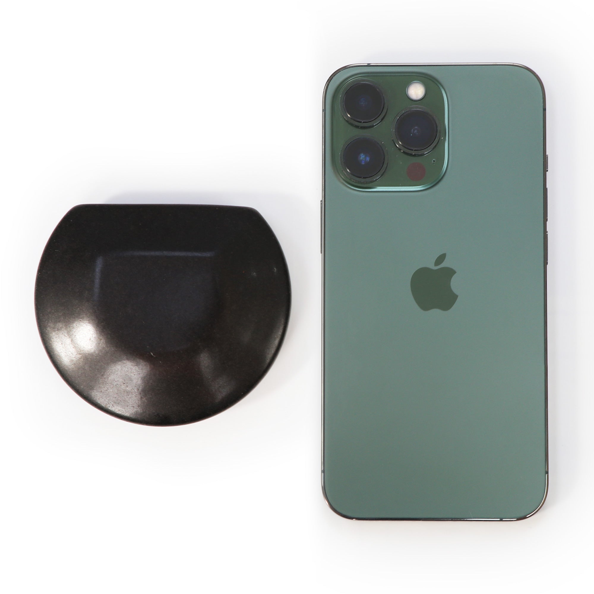 Master Massage basaltstenen 3/4 rond voor hotstone Gua Sha-stenen, verpakking met 2 stuks