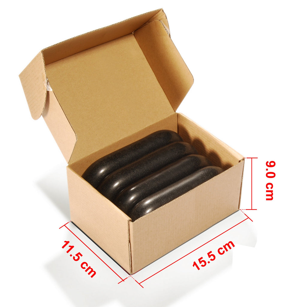Master Massage Grote ovale basalt hotstone-massagestenen (XXX)