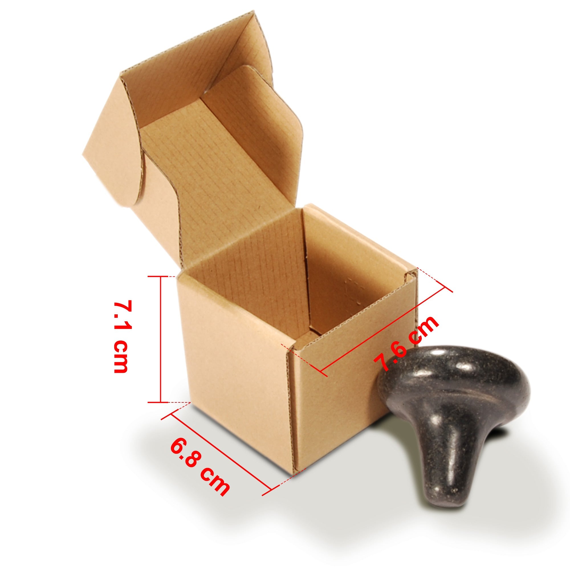 Master Massage paddenstoelvormige basaltsteen voor hotstonemassage triggerpoint-tool 1 st.