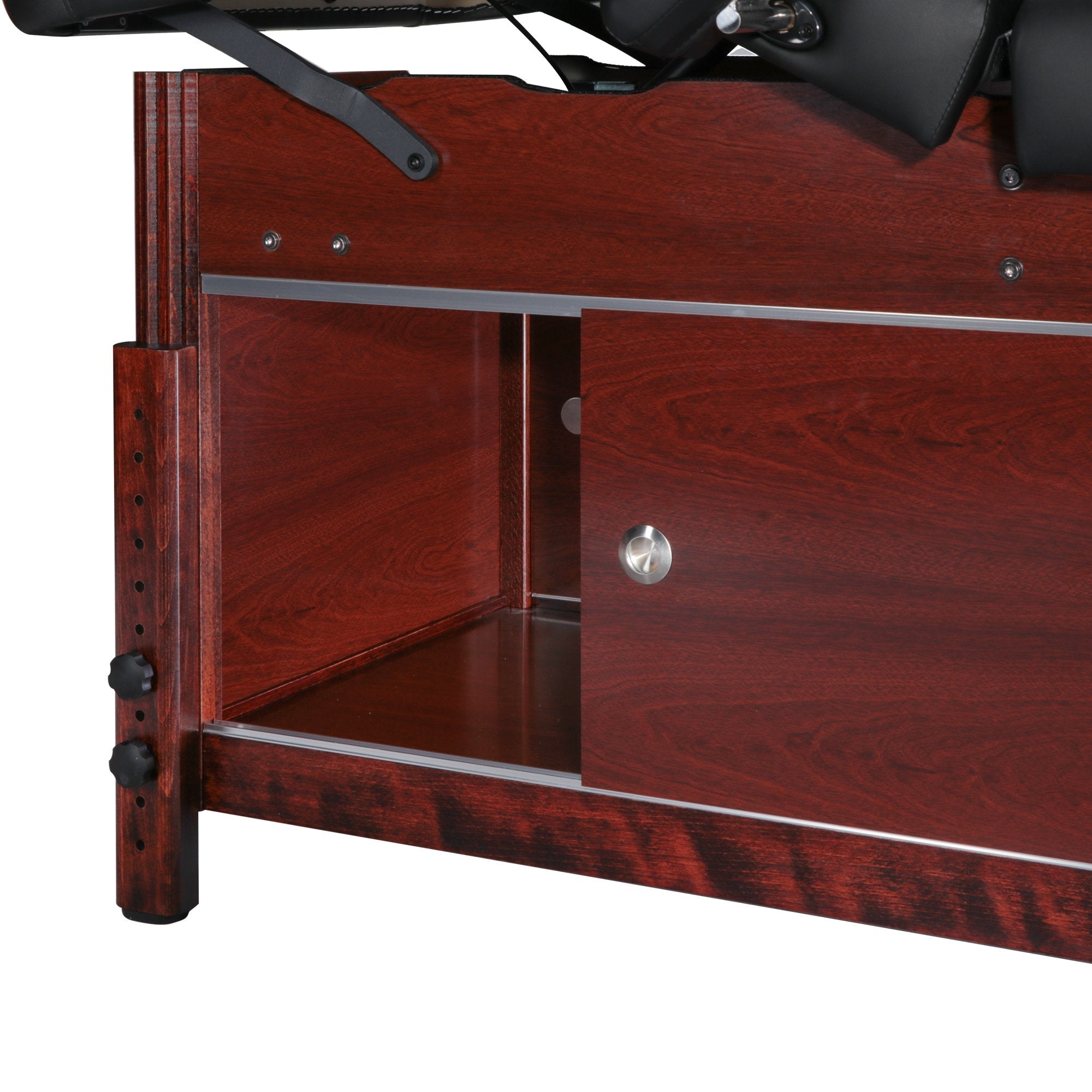 Onderkast, schuifdeur, stationaire massagetafel, Master Massage, opbergruimte voor massageaccessoires,
