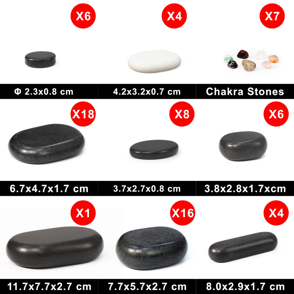 luxe 70-delige hotstone-set