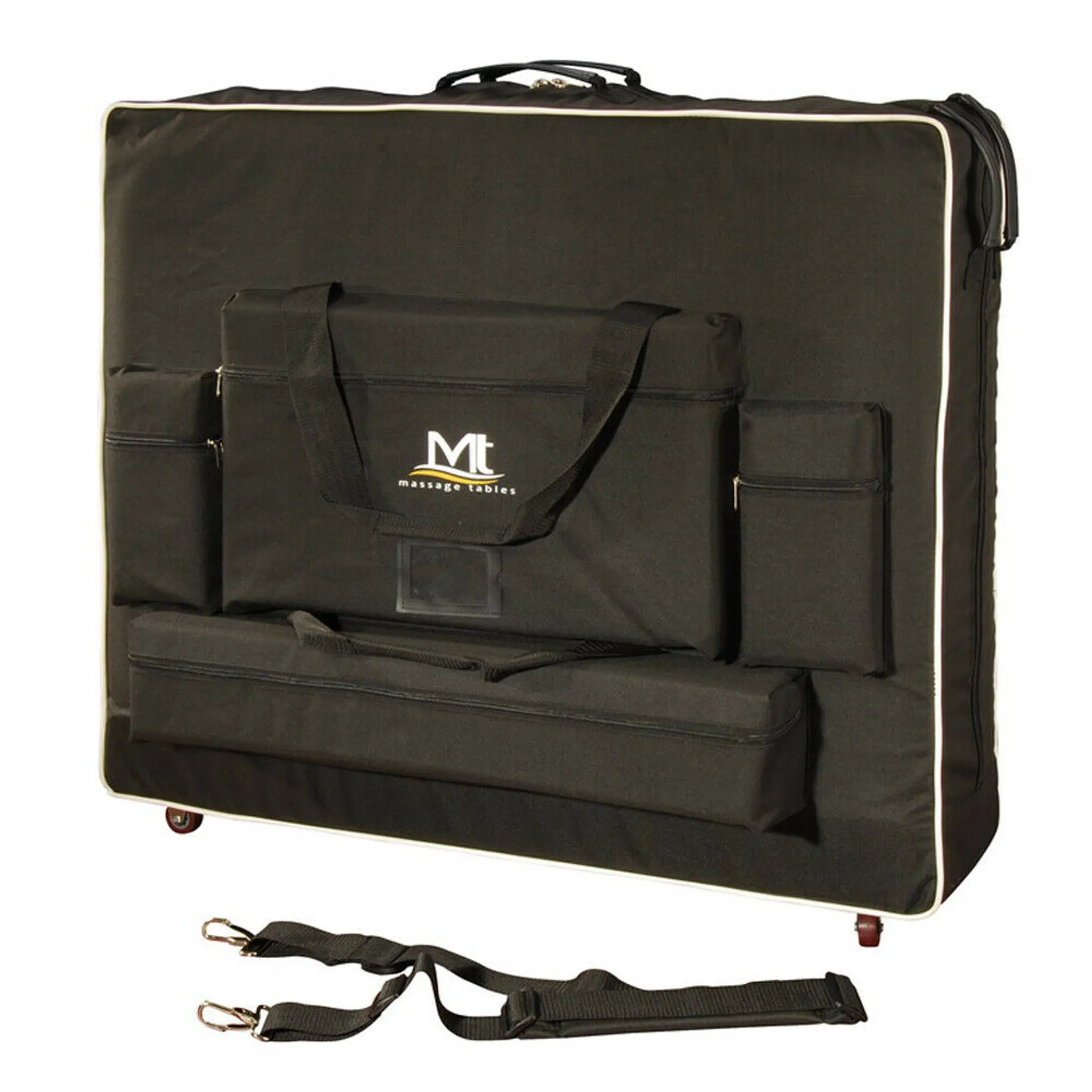 MT Massage draagtas met schouderriem zonder wielen voor 64cm massagetafels, nylon voor nog gemakkelijker vervoer - zwart