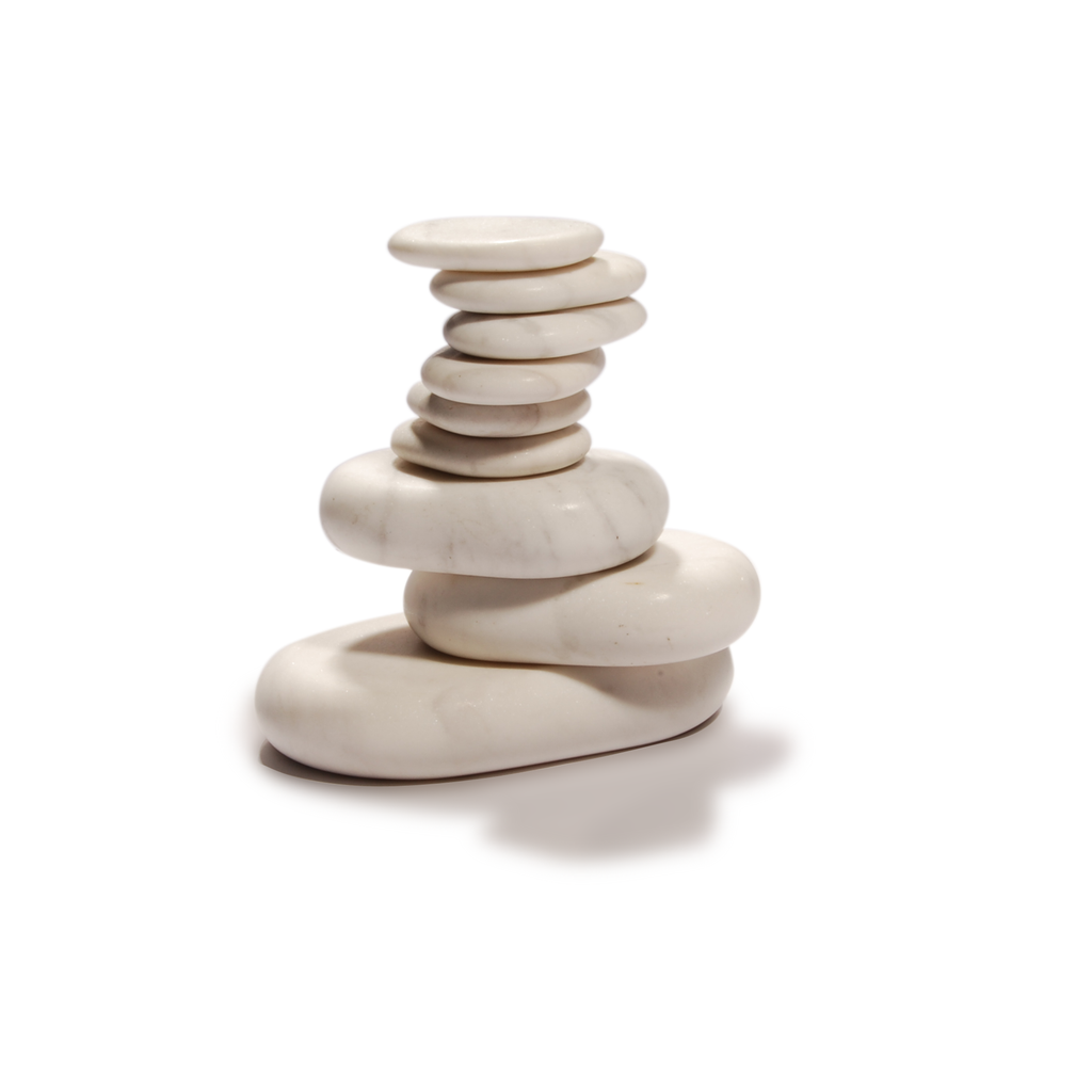 Massagestenen, marmersteen, verkoelende massage, koude steen,