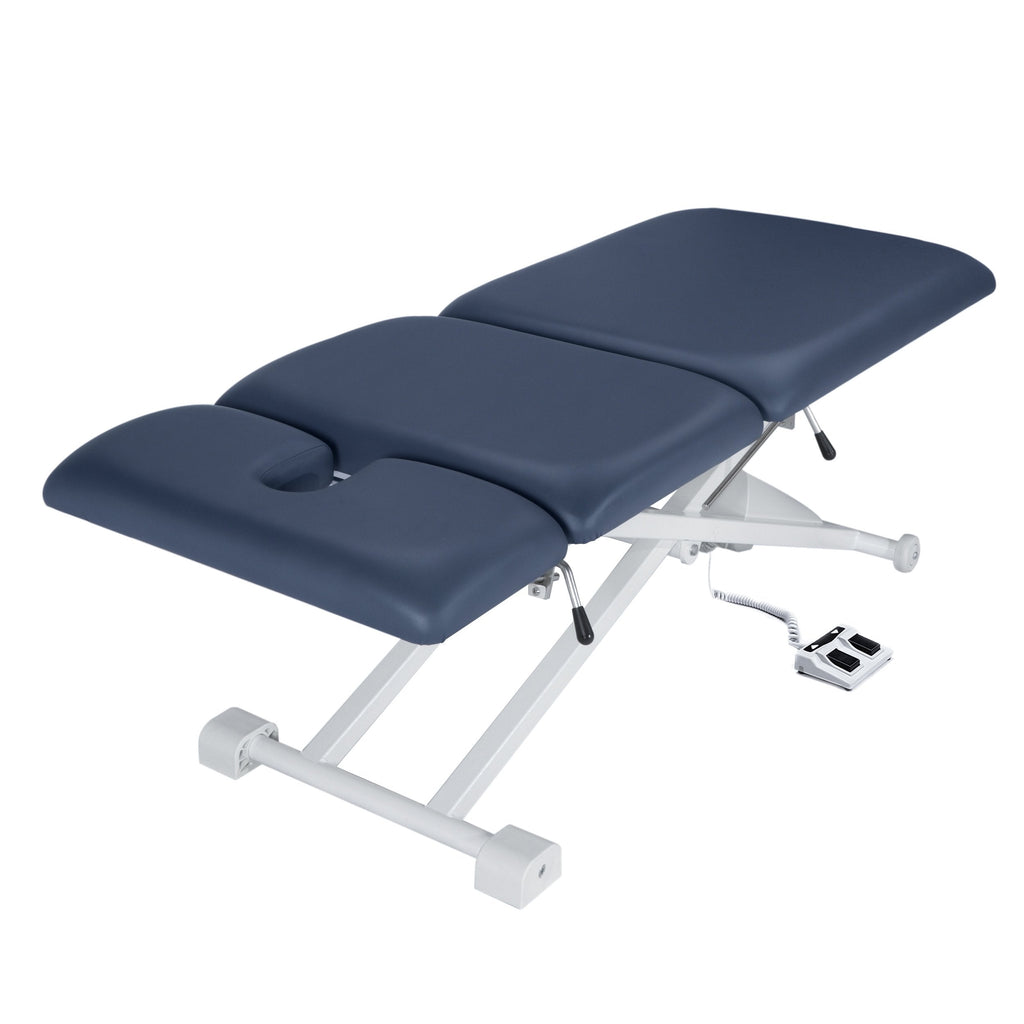 Master Massage® 74cm TheraMaster ? 3-delige elektrische behandeltafel met krachtige lift, koningsblauw