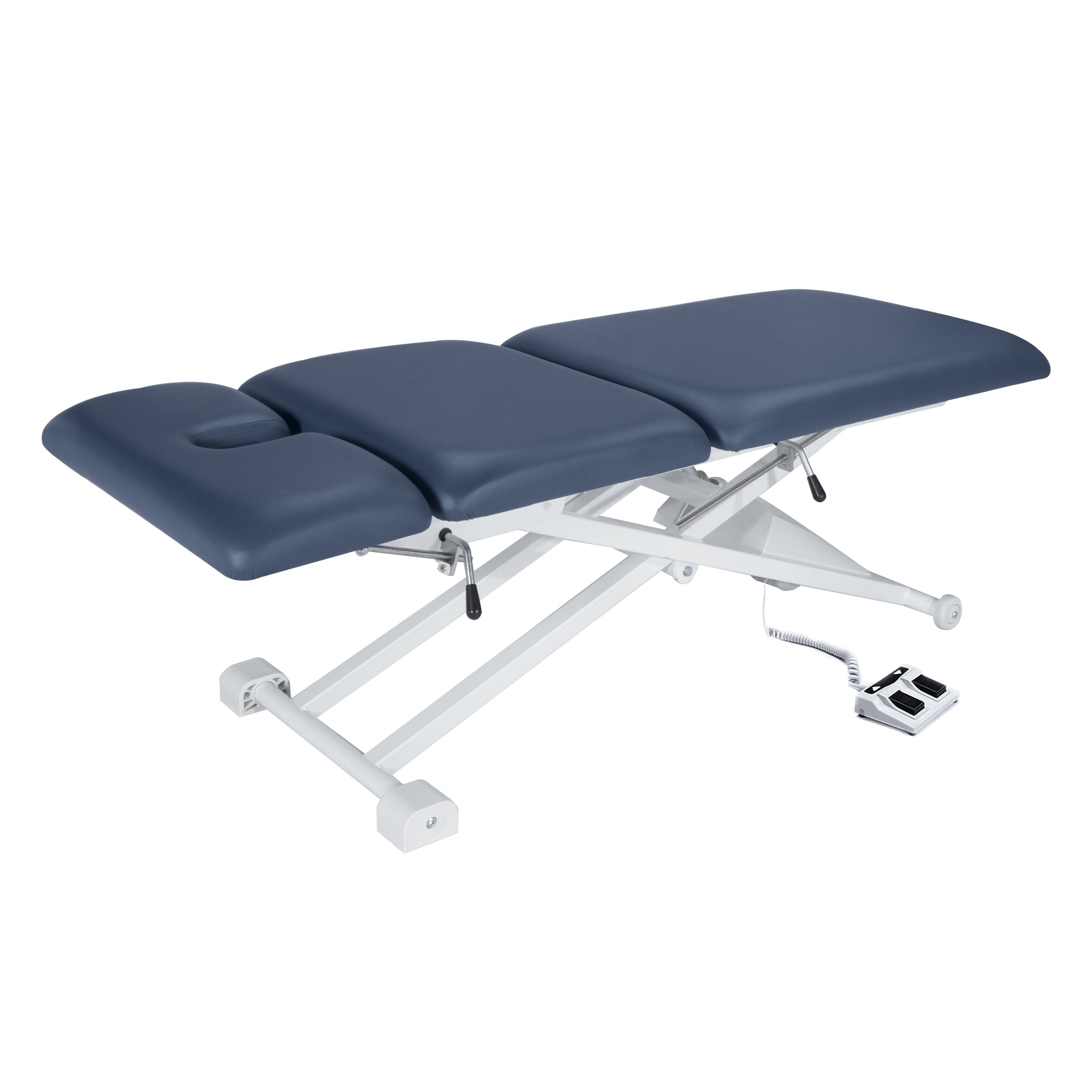 Master Massage® 74cm TheraMaster ? 3-delige elektrische behandeltafel met krachtige lift, koningsblauw