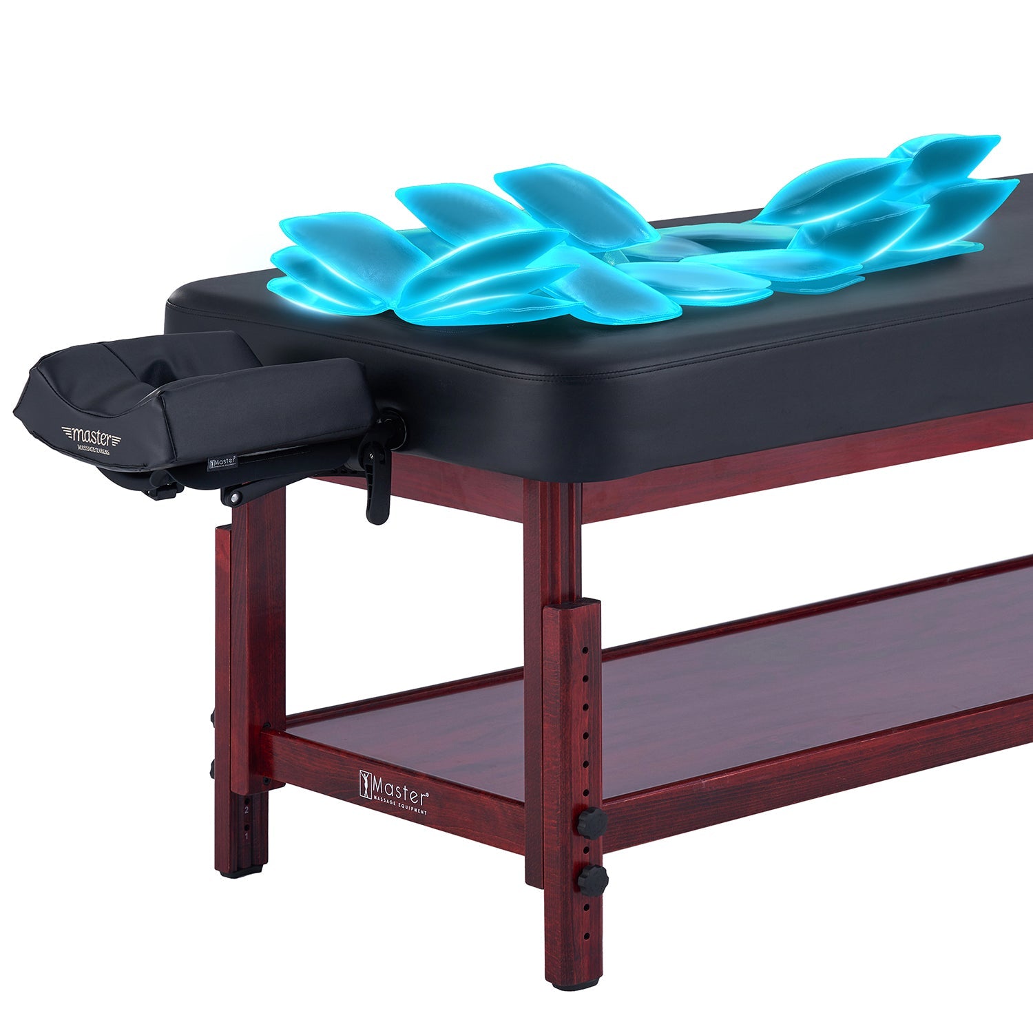 Master Massage 76cm AirMaster-II Airwave-massagetherapietafel voor stretching van het hele lichaam met airbags.