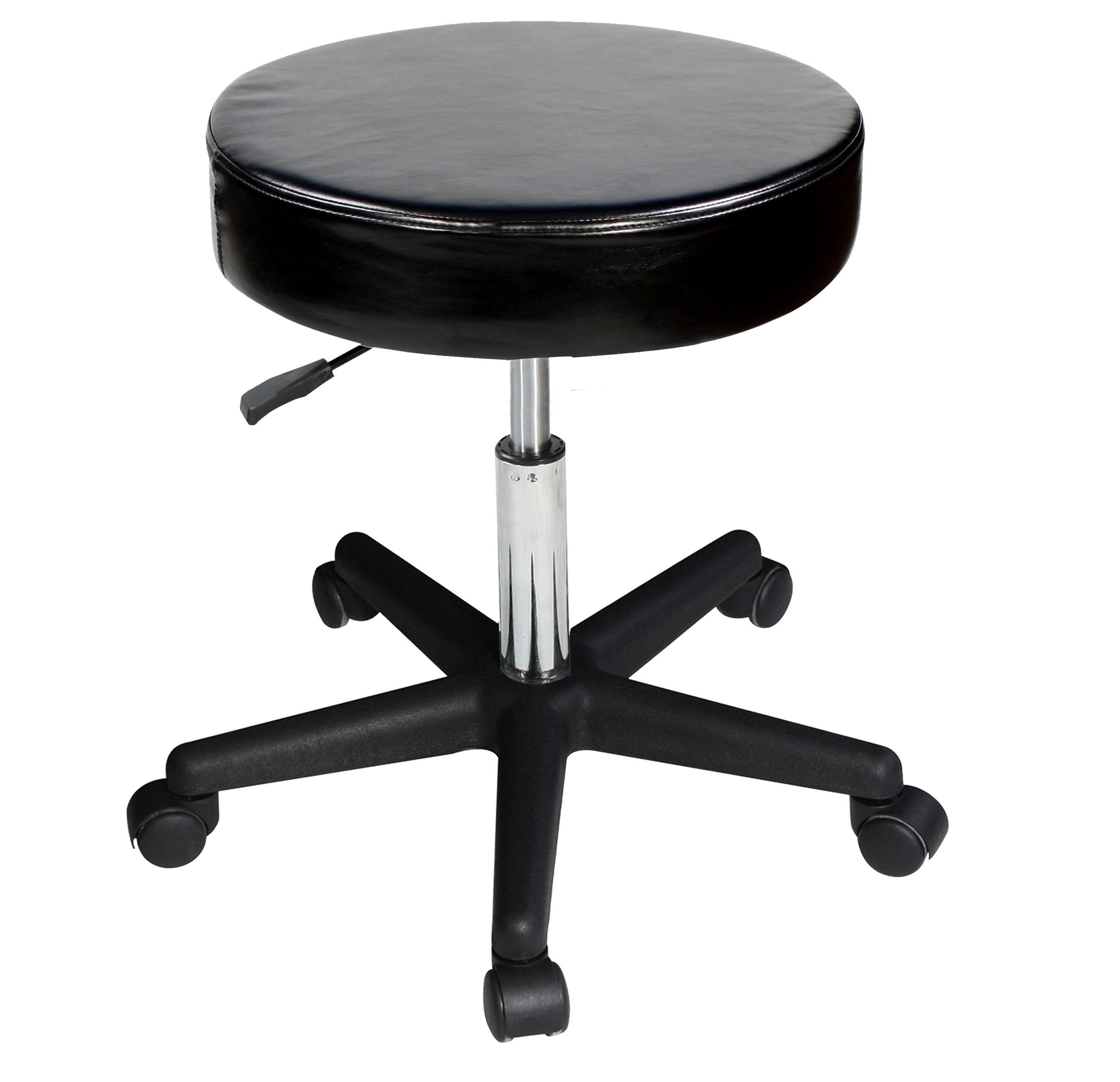Master Massage Non-Costco™ Glider rolkruk, draaikruk voor praktijk, schoonheidssalonkruk, draaibaar - zwart