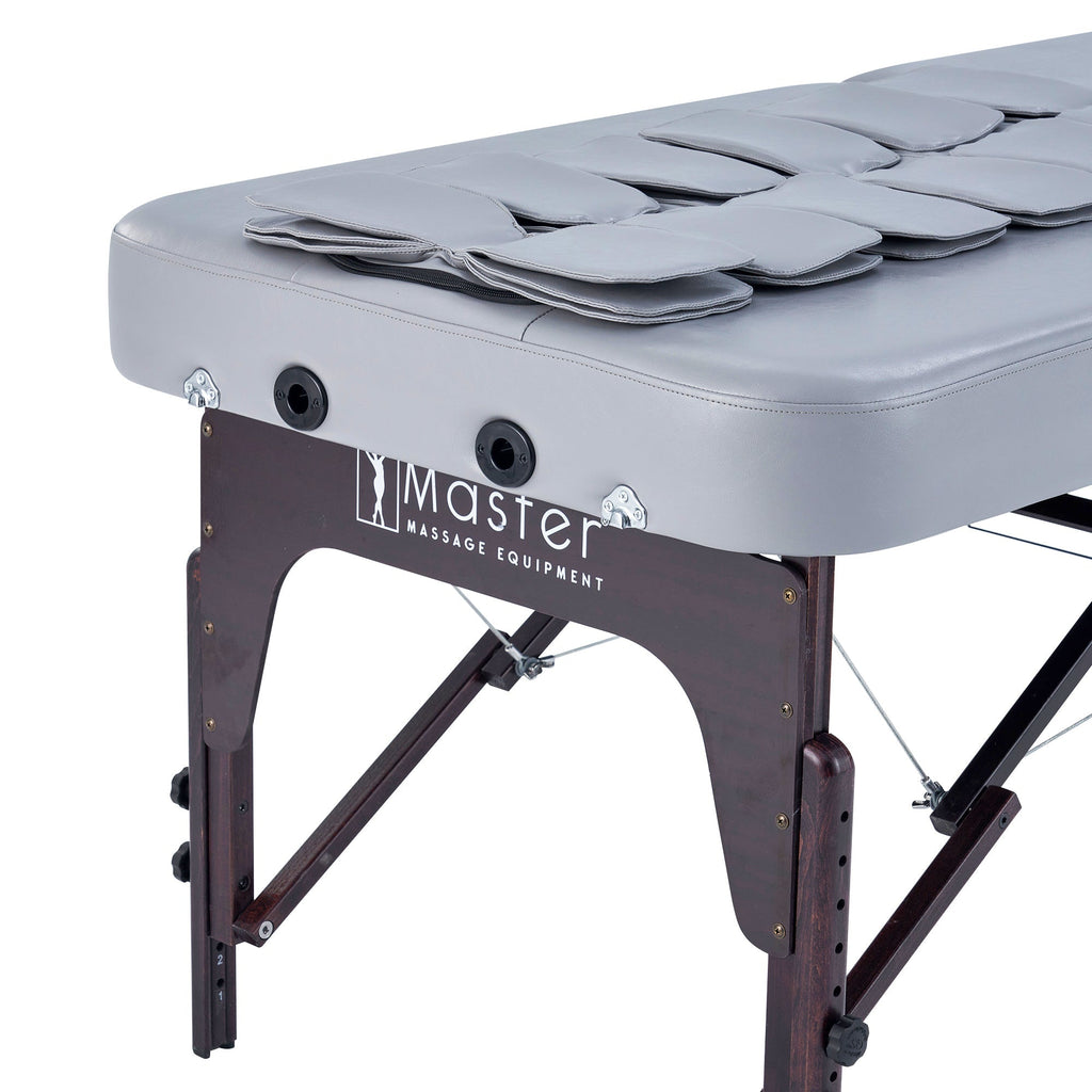Master Massage 76 cm Bristol Airwave draagbare massagetherapietafel voor stretching van het hele lichaam.