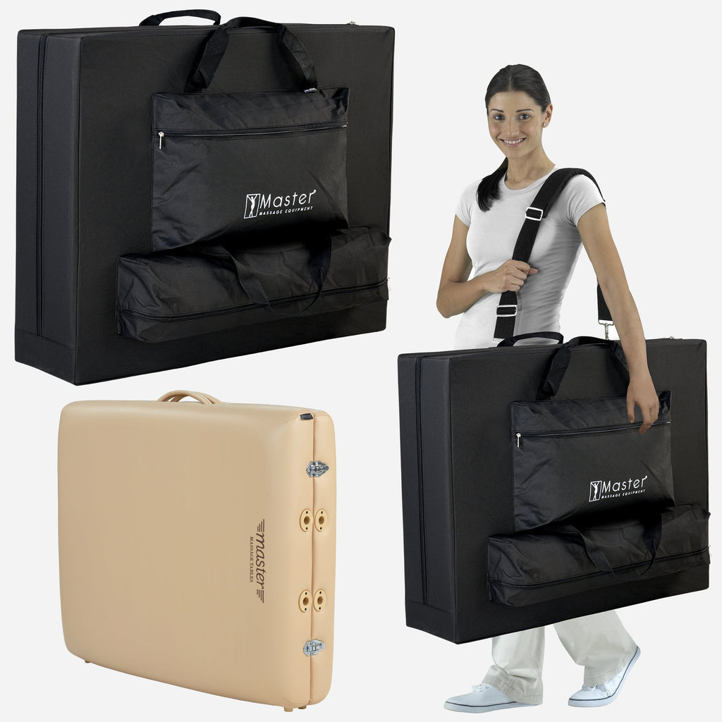 Mobiele massagebank, inklapbare massagebank, cosmeticabank, massagetafel, Master Massage