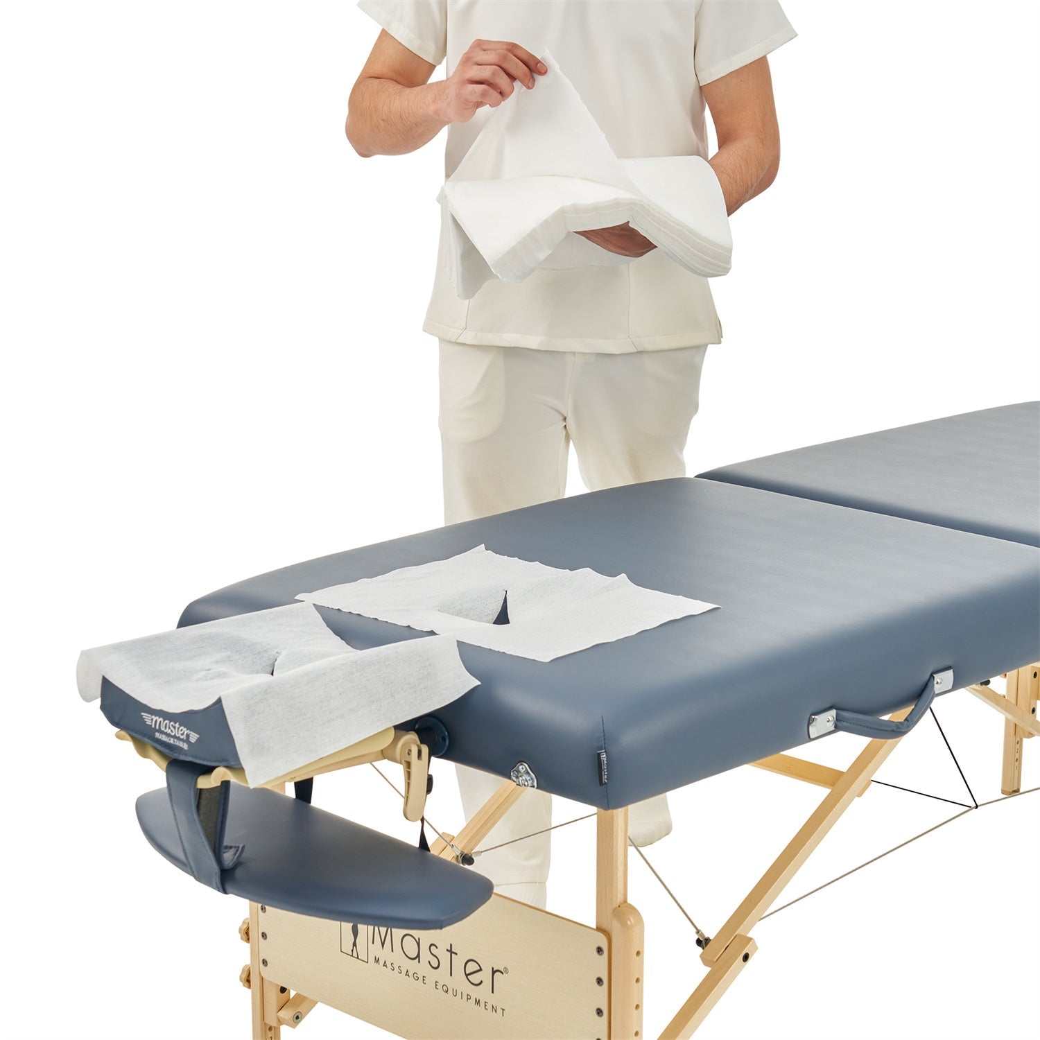 Wegwerp hoes voor massagetafel, hoofdsteun en gezichtskussen, schoon en hygiënisch, mobiel en inklapbaar, voor massage, tatoeage en schoonheidsbehandeling