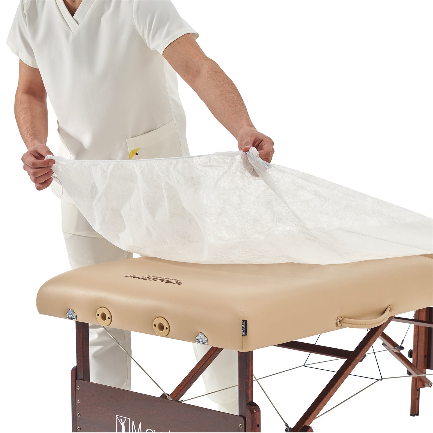 Wegwerp hoes voor massagetafel, hoofdsteun en gezichtskussen, schoon en hygiënisch, mobiel en inklapbaar, voor massage, tatoeage en schoonheidsbehandeling