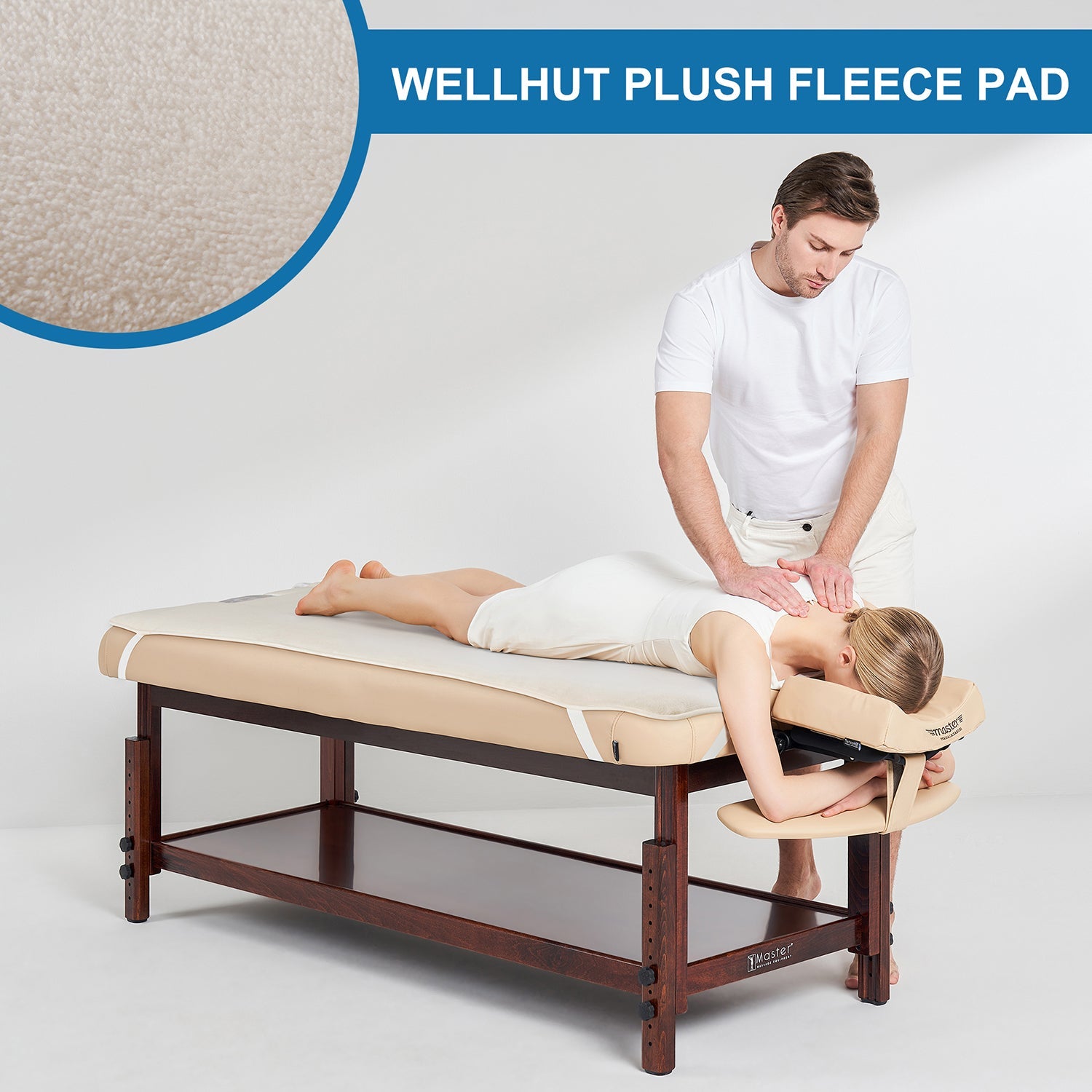 Master Massage verwarmingsdeken verwarmingskussen warmtekussen voor massagetafel verwarmbare hoes oplegmat met afstandsbediening temperatuur- en timerinstelbaar