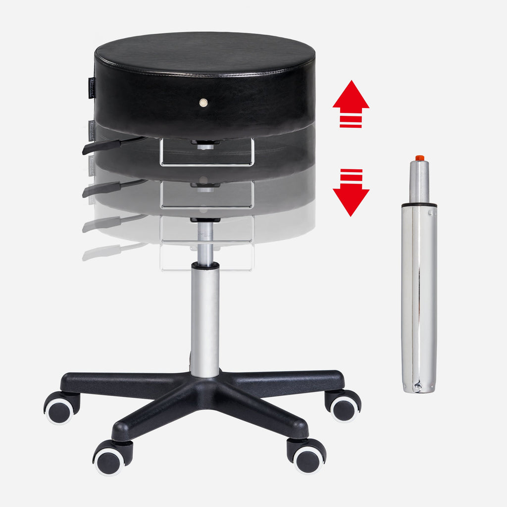 Master Massage Costco™ glijdende rolkruk draaikruk cosmetische kruk zwart