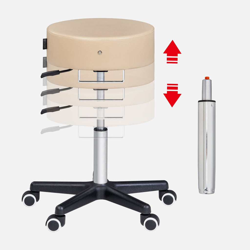 Master Massage Costco™ glijdende rolkruk draaikruk cosmetische kruk beige