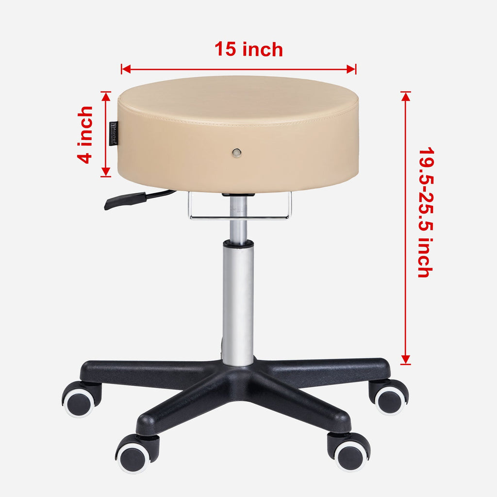 Master Massage Costco™ glijdende rolkruk draaikruk cosmetische kruk beige