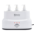 Master Massage 3-delige set massageolieverwarmer crème- en lotionverwarmer met dispenser