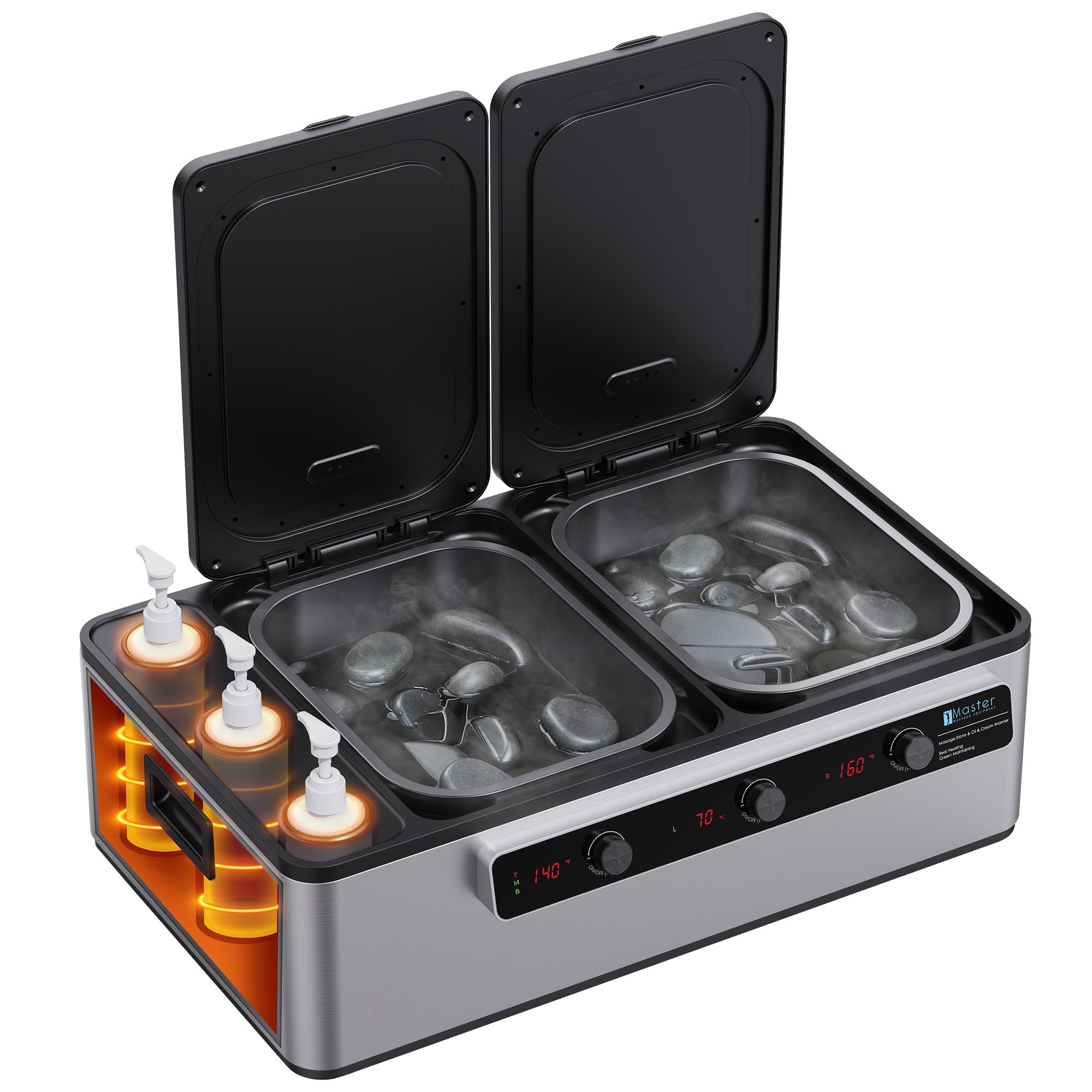Massagesteen massageolie verwarmen flessenwarmer wellnessmassage Thaise massage lotionverwarmer doseerapparaat verwarmbare massageolieverwarmer voor massagetherapie lotionverwarmer glijmiddelverwarmer massageolieverwarmer olieverwarmer voor massage oliën voor ontspannende massages spa verwarmende massageolie massageolie massageoliën massagelotion massagecrème massageolie massagegel lotionverwarmer glijmiddelverwarmer lichaamsmassageolie
