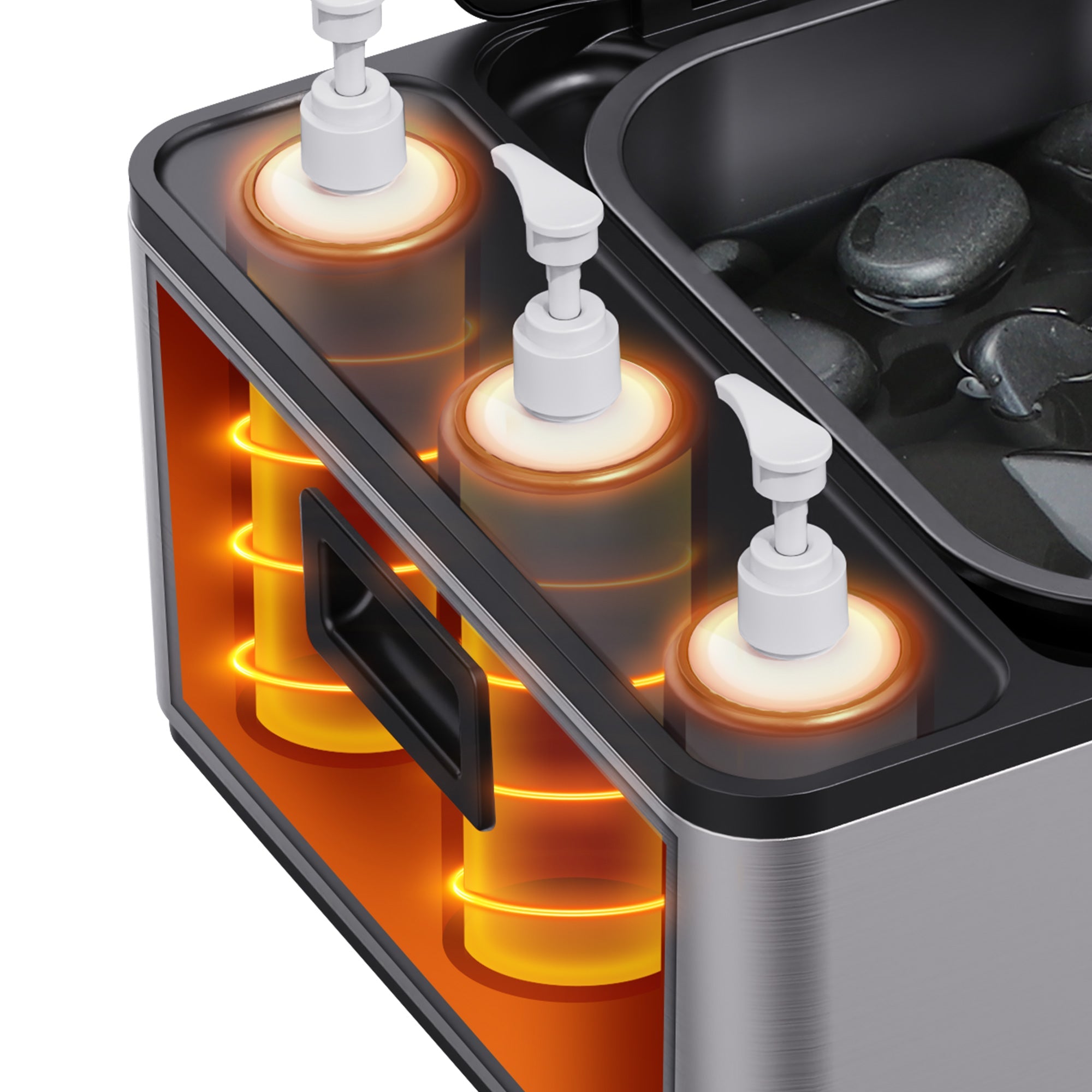 Massagesteen flessenwarmer voor het verwarmen van massageolie wellnessmassage Thaise massage salon- en spa-apparatuur, massageolieverwarmer, massageolieverwarmer voor massagetherapie, oliën voor ontspannende spa-massages, massageolie, verwarmingsapparaat voor massageolie, massagetherapie, massagesteenverwarmer, verwarmer voor warme stenen, verwarmingsapparaat voor warme stenen, verwarmingsapparaat voor warme stenen, warme steen, verwarmer voor warme stenen