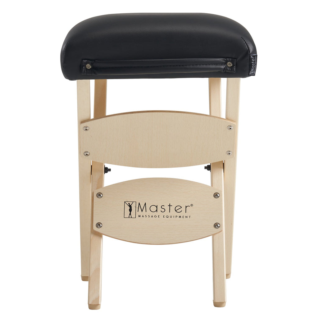 Master Massage mobiele inklapbare kruk inklapstoel cosmetische kruk - zwart