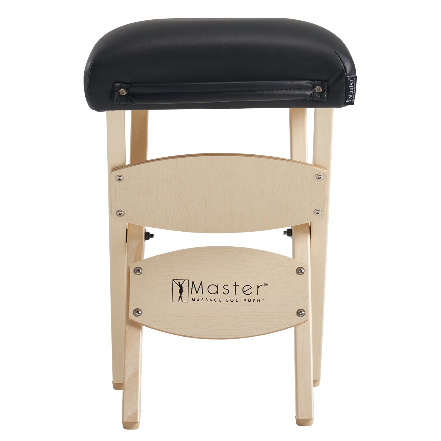 Master Massage mobiele inklapbare kruk inklapstoel cosmetische kruk - zwart