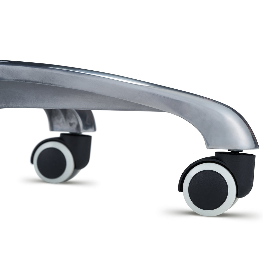 Master Massage Berkeley™ ergonomische zadelkruk op wielen met gesplitste zitting, in hoogte verstelbaar, met twee kantelopties, koningsblauw