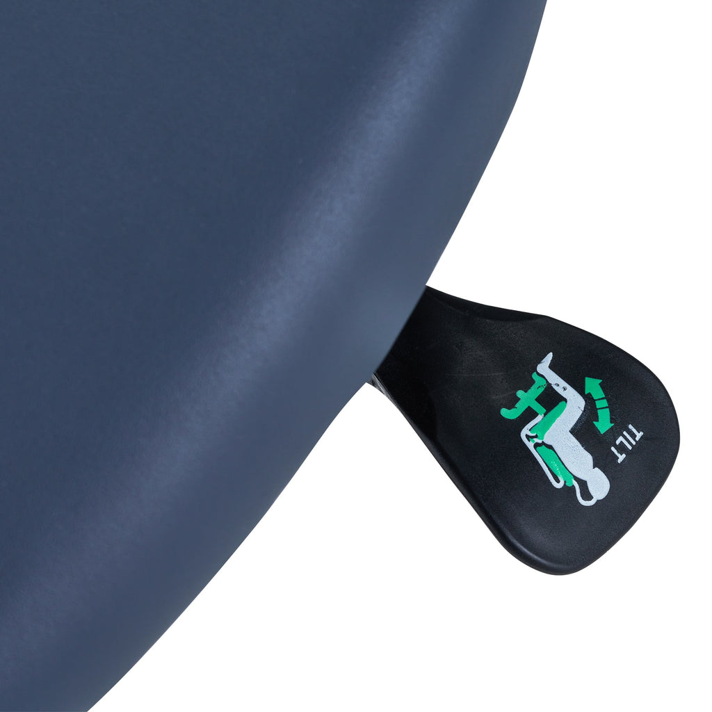 Master Massage Berkeley™ zadelkruk rolkruk met rugleuning in split-seat-stijl met twee kantelopties koningsblauw