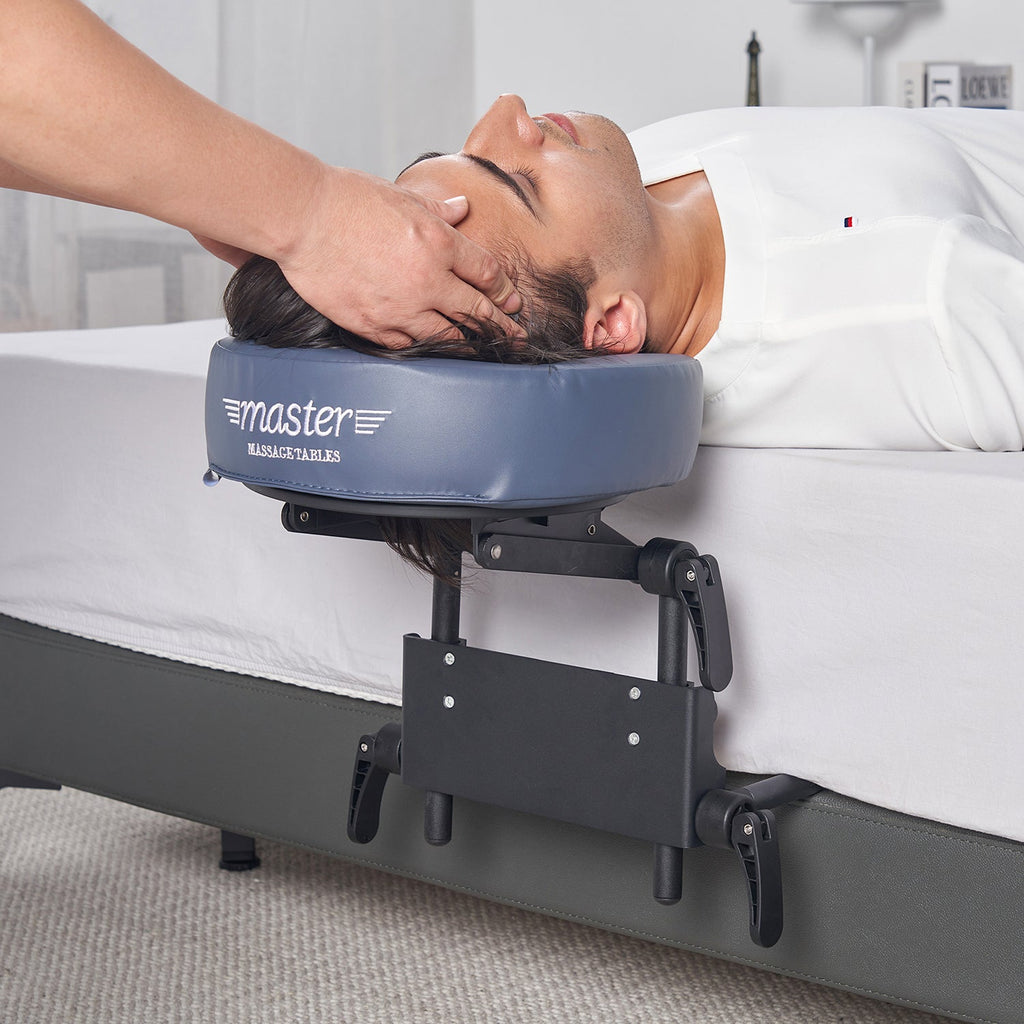 Master Massage hoofdsteun met frame, opzetstuk voor hoofdondersteuning, accessoire voor massage op matras / bed thuis