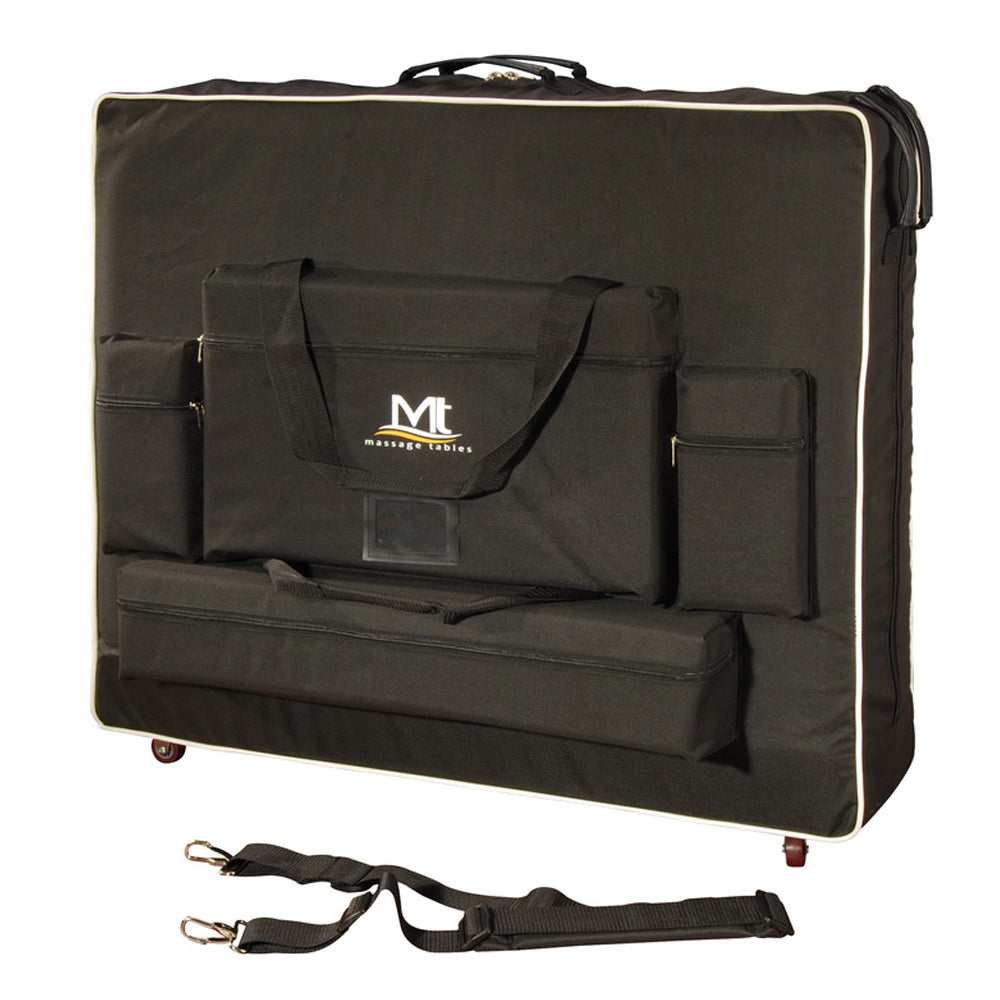 Master MT Massage transporttas met schouderriem & wielen voor 71cm massagebanken, nylon, voor nog gemakkelijker transport - zwart