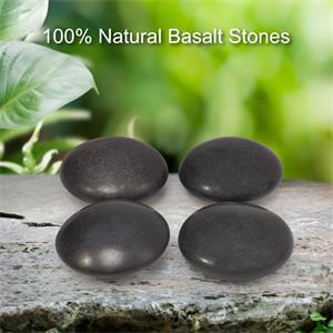 Master Massage basaltsteen in Maltezer vorm voor hotstone-massage, verpakking van 10 stuks