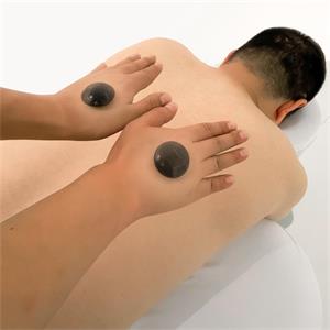 Master Massage basaltsteen in Maltezer vorm voor hotstone-massage, verpakking van 10 stuks