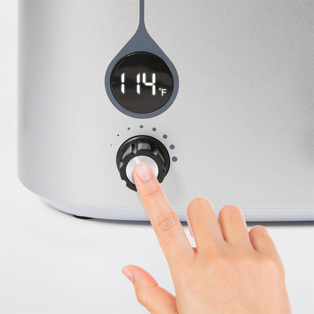 Master Massage Gen-II verwarmer voor 3 olieflessen met temperatuurregelaar en leddisplay voor massageolie en lotion, incl. 3 x dispenserfles