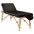 Mt Massage 30 "Midas Tilt draagbare massagetafelset met opklapbare rugleuning, tafel voor tattooshops en salons, zwart