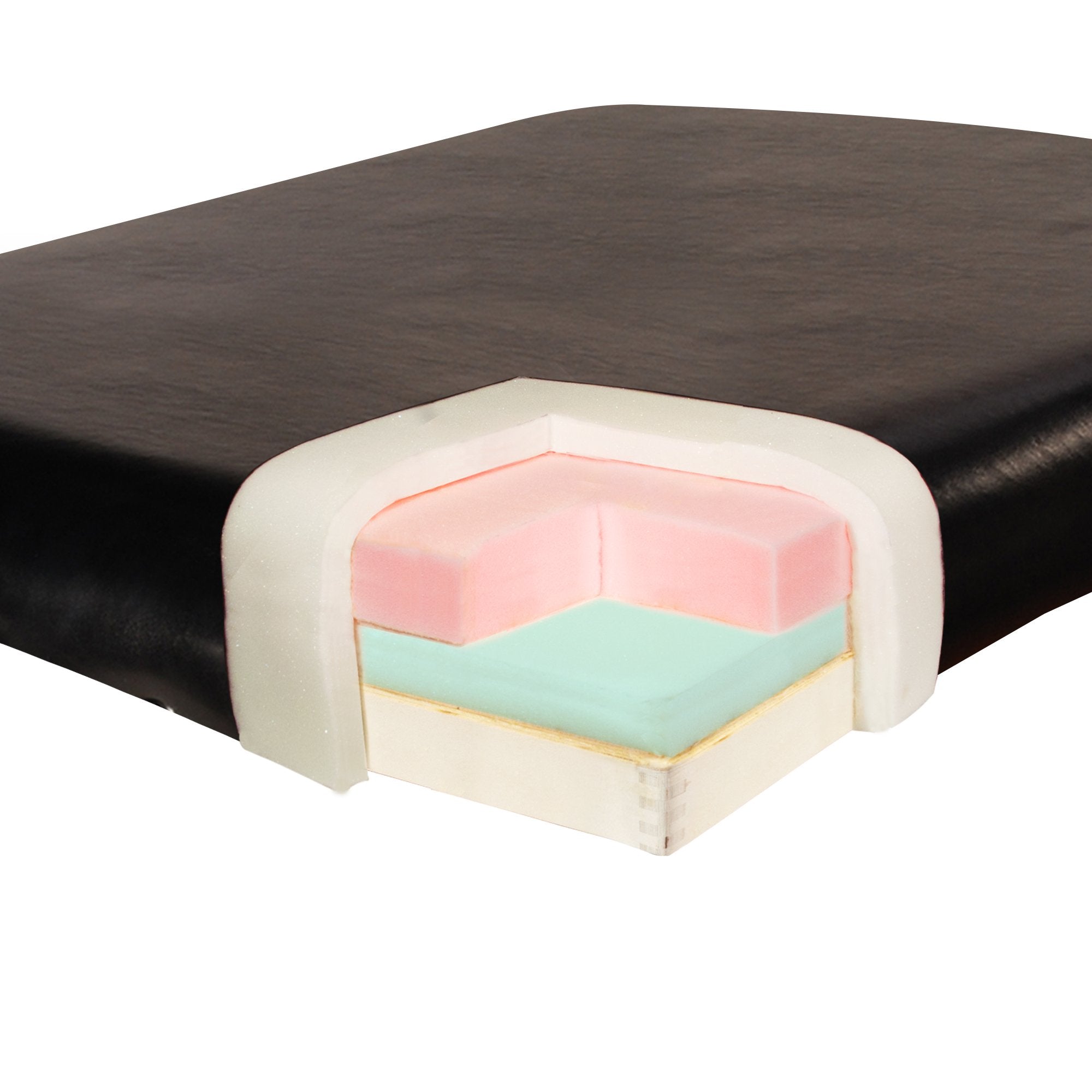 Mt Massage 30 "Midas Tilt draagbare massagetafelset met opklapbare rugleuning, tafel voor tattooshops en salons, zwart