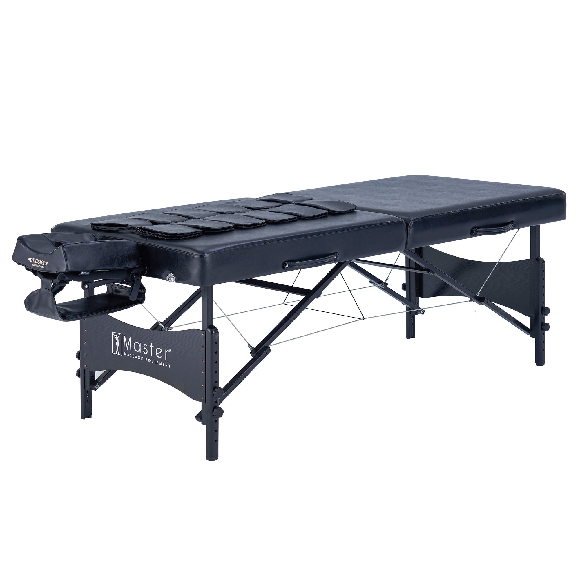 Master Massage 76 cm Monaco Airwave draagbare massagetherapietafel voor stretching van het hele lichaam.